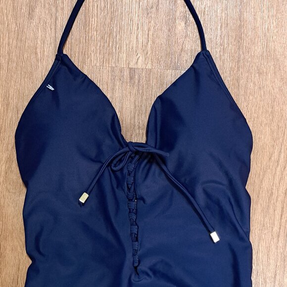 Uncommon Sense One Piece Dark Blue Swimsuit NWT Size Misses Medium - Picture 5 of 8